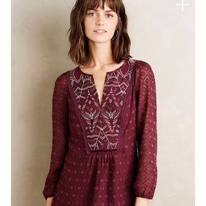 One September Madiran Peasant Top, Size Medium